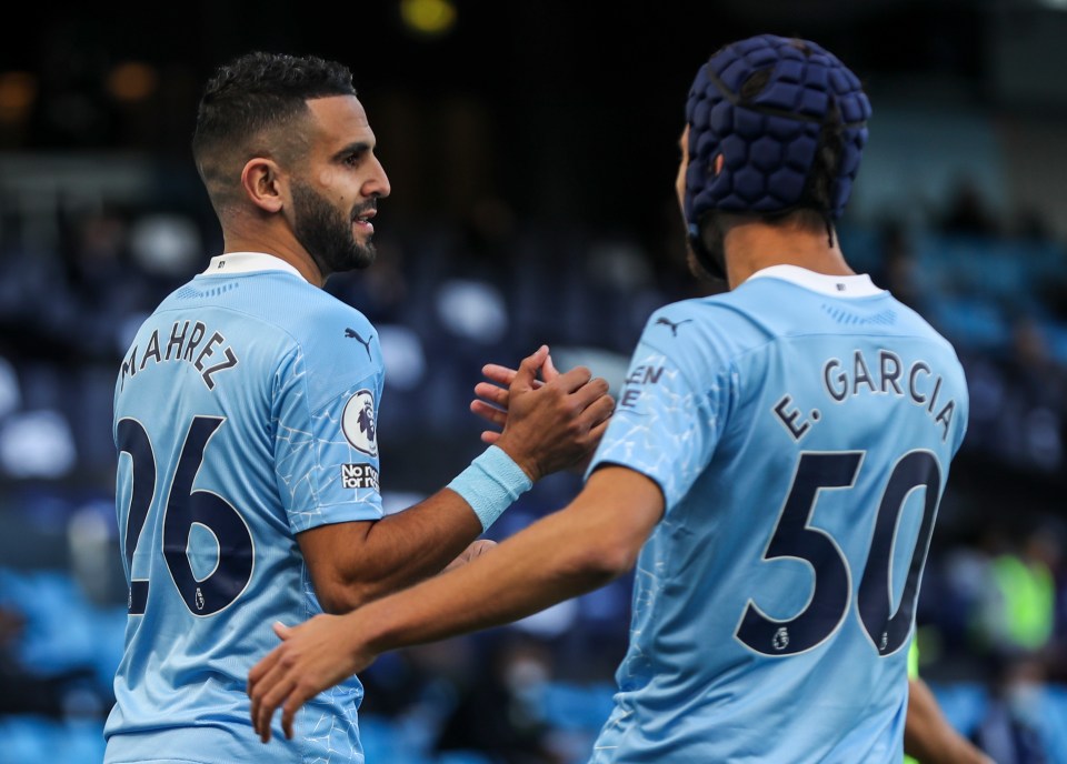 Former Fox Riyad Mahrez opened the scoring for City with a great right-footed shot