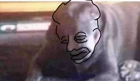 Reddit users drew an outline of the clown face for people who couldn’t see it