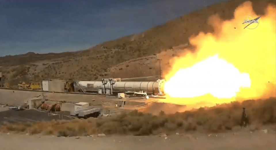 Nasa live streamed the event