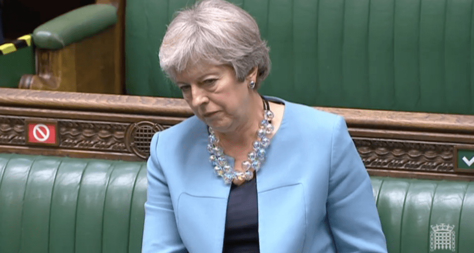 Ex-PM Theresa May slammed the Government for going back on its promises