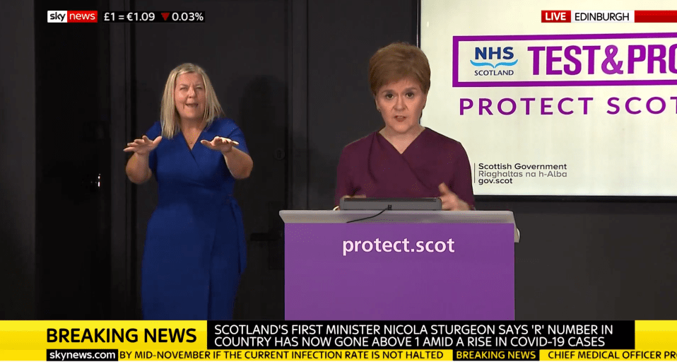 Nicola Sturgeon warned fresh measures were 'coming'