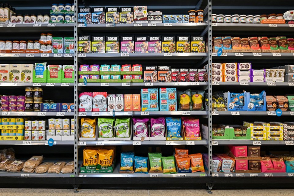 Asda is launching two vegan bays in around half of its supermarkets this week, although some larger stores will have three bays as pictured here