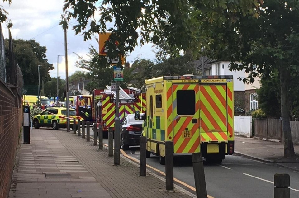 A car mounted the pavement and hit a number of kids at a school in Earlsfield