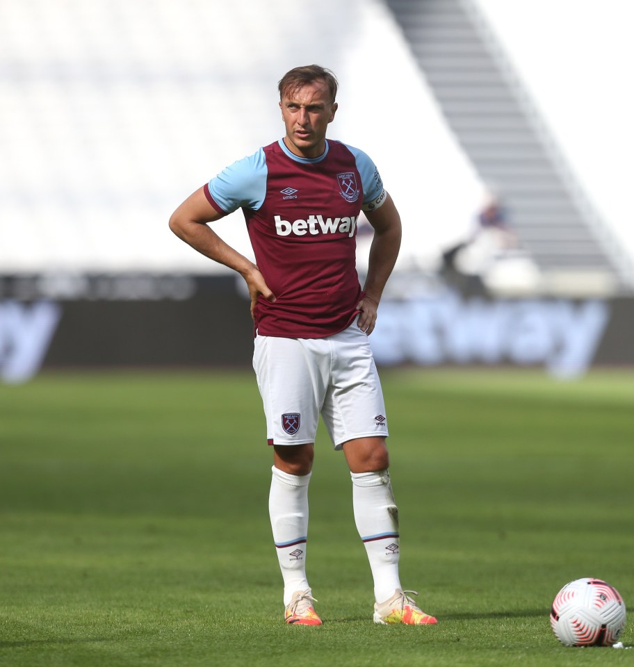 Mark Noble started the game after slamming the club's transfer policy online