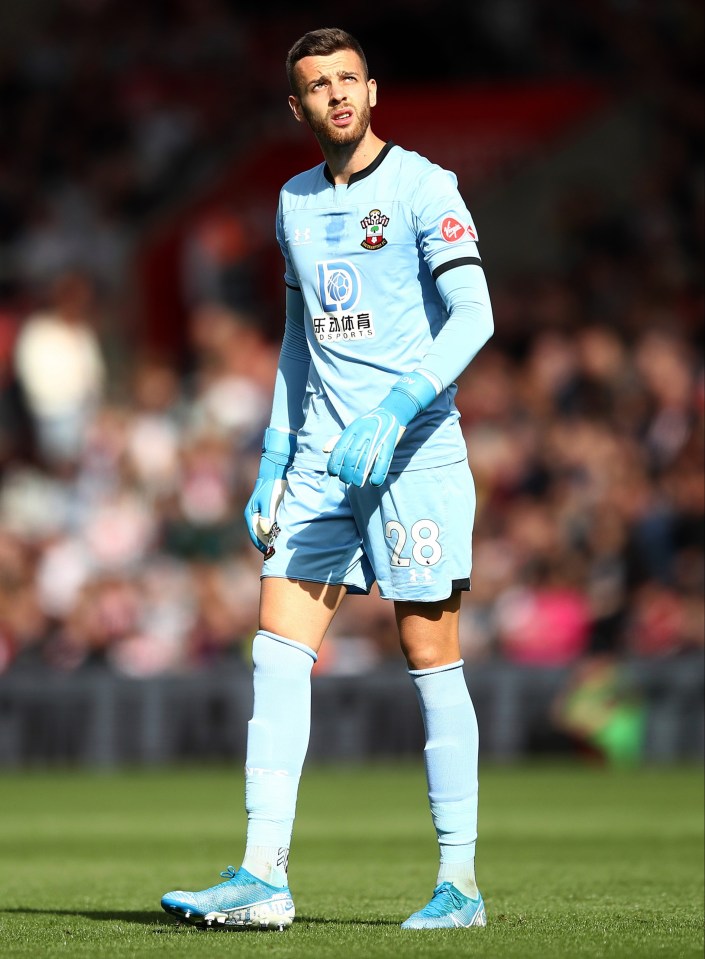 Stoke are targeting a loan move for Southampton keeper Angus Gunn