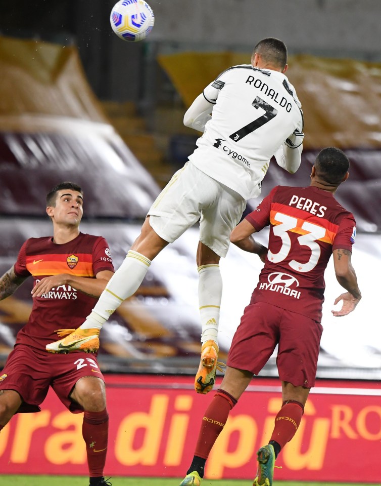 Ronaldo scored another amazing header where he just seemed to hang in the air