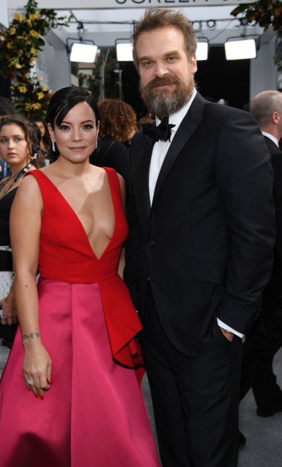 Lily Allen and David Harbour were married by Elvis in Las Vegas