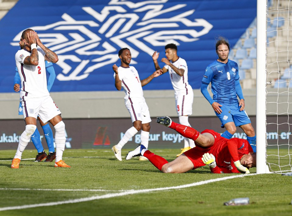 England struggled to produce creativity during their win over Iceland