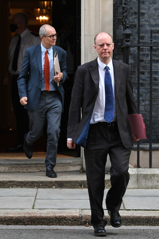 He was joined by Chief Medical Officer Chris Whitty and Chief Scientific Adviser Patrick Vallance