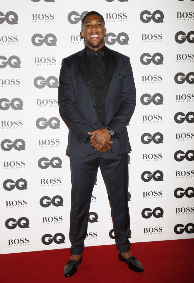 Anthony Joshua has a partnership with Hugo BOSS