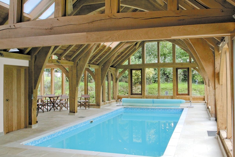 The indoor heated pool is the most popular part