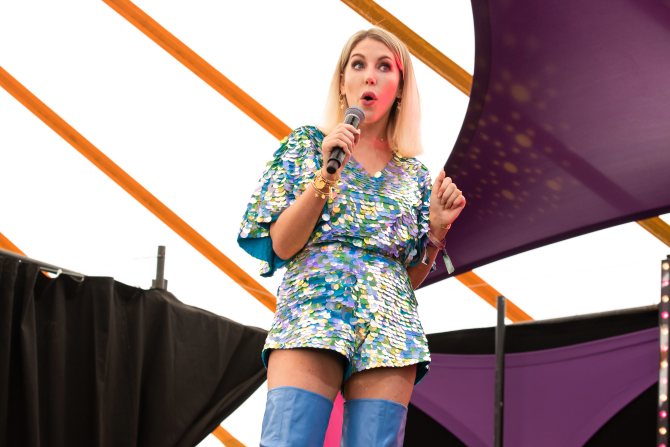 Katherine Ryan revealed she nearly fled the set of her new Netflix series before a sex scene