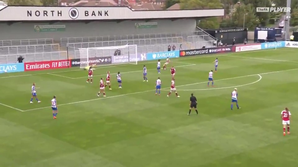 She walked off casually after scoring the wonder-strike and barely celebrated