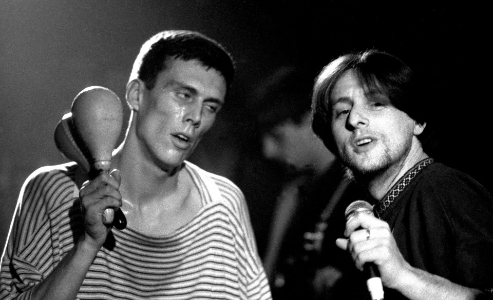 The Mondays perform in Manchester in 1989, at the height of their drug use