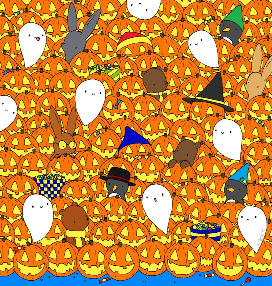 Can you spot the star hidden in this spooky scene?