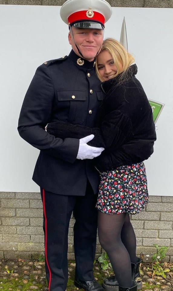 Jack's sister Matilda also paid tribute to him at the barracks today