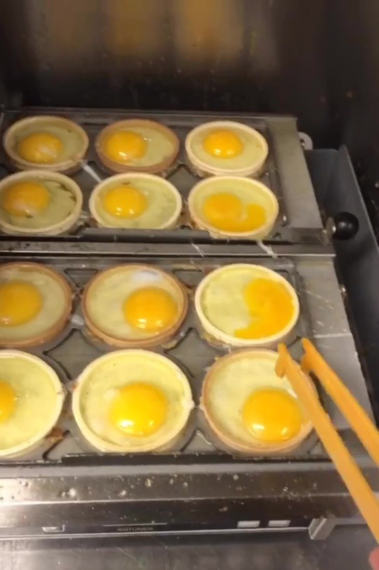 One McDonald's worker has shown off the contraption used to cook eggs