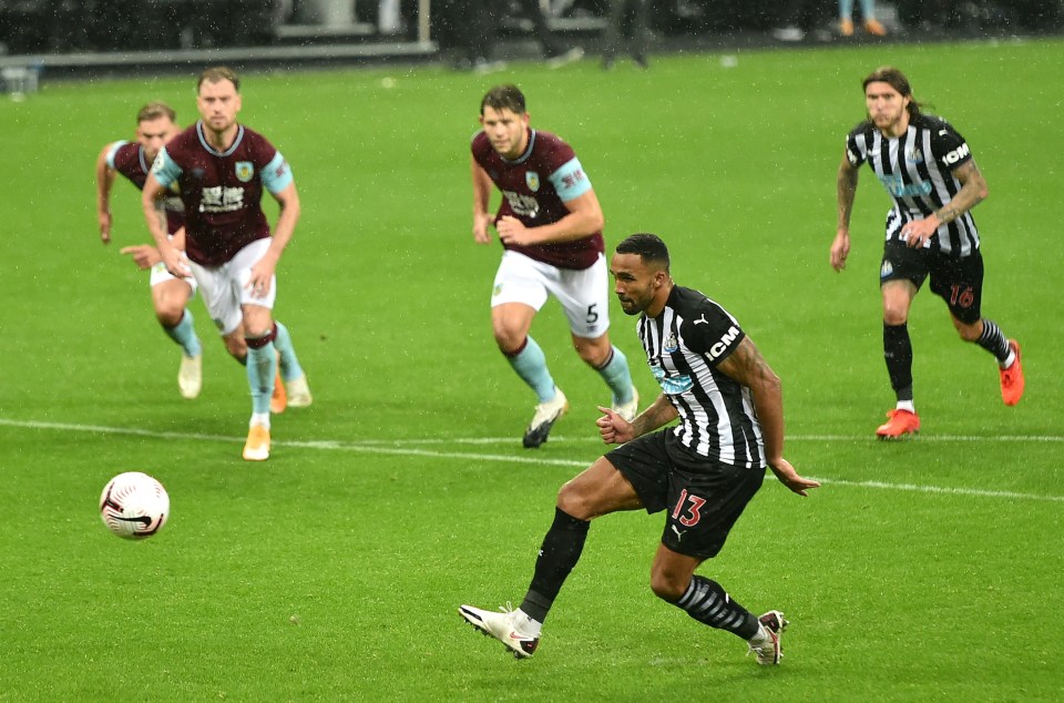 Wilson bagged Newcastle's third goal with a chip from the penalty spot