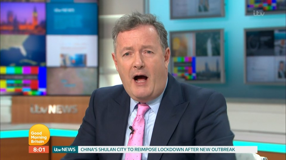 Piers told fans they can wipe their bum with his face