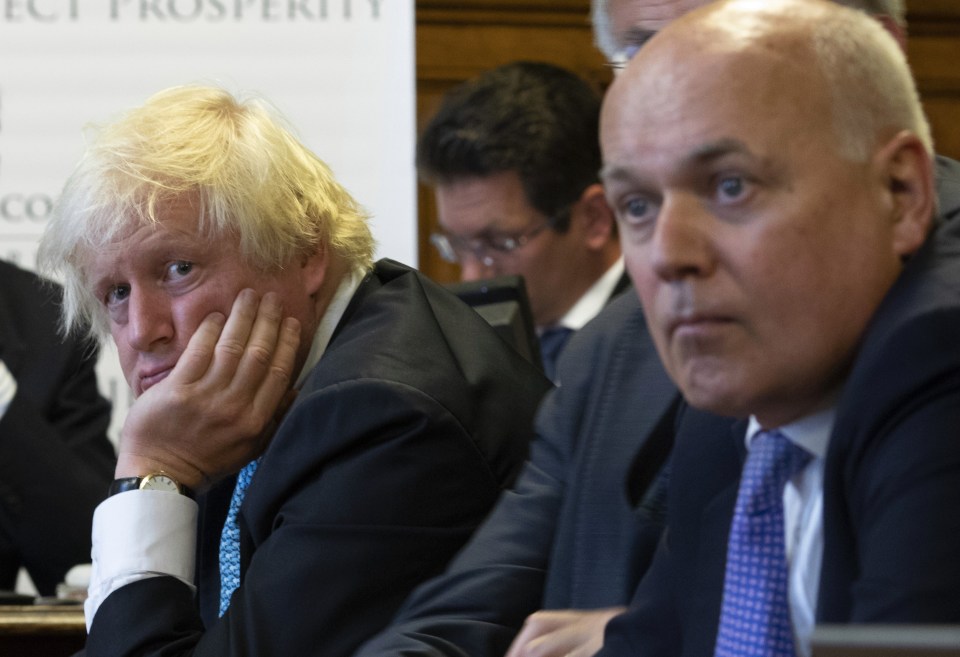 Brexit allies Boris Johnson and Sir Iain Duncan Smith in happier times