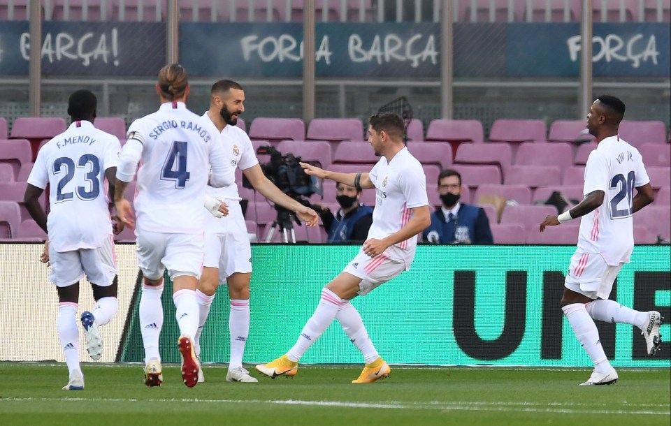 Federico Valverde gave Real the lead after just five minutes