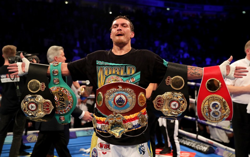 Ukrainian Usyk reigned as undisputed cruiserweight champion   