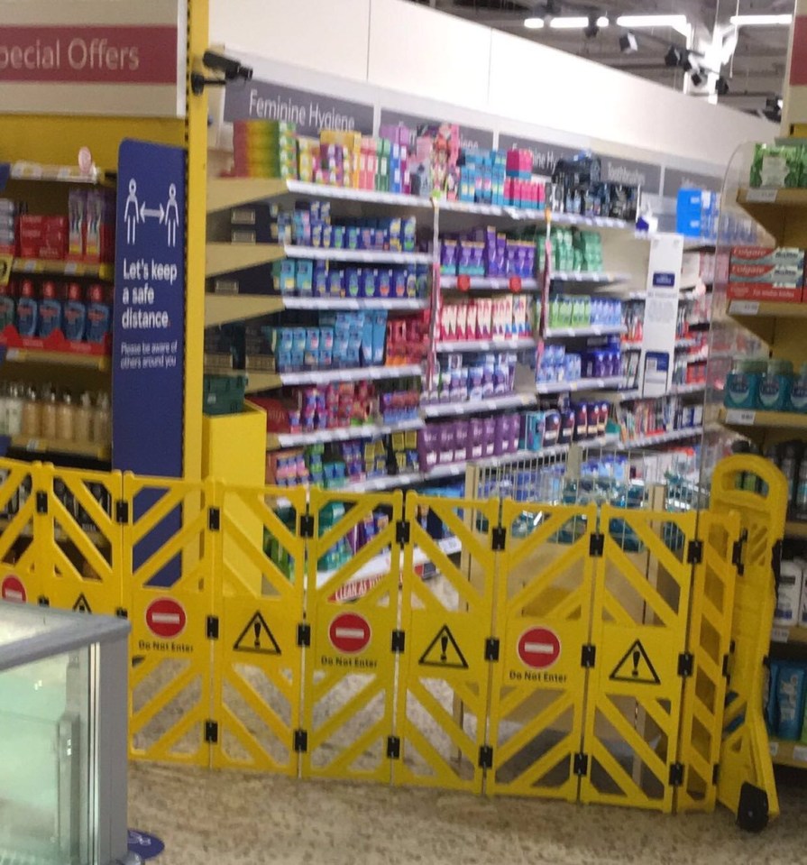 Women have hit out at Tesco after they were unable to buy sanitary products in a Welsh branch