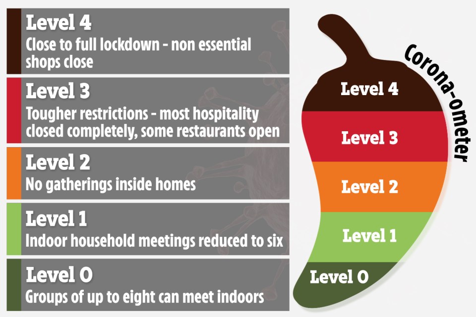 Nicola Sturgeon's new five-stage lockdown plan has been compared to the Nando's spice rating