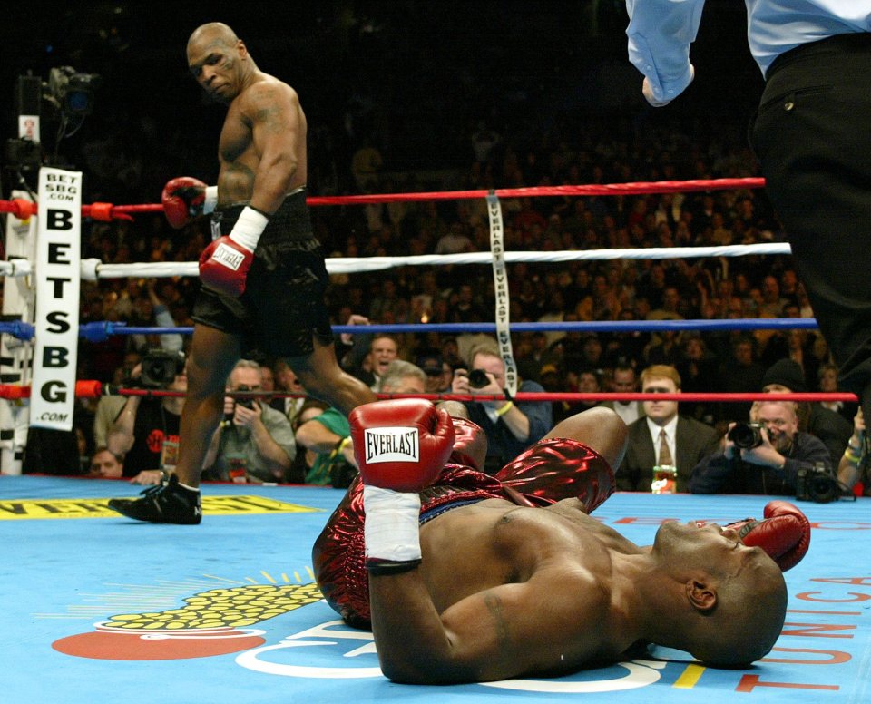 Tyson and Jones were unable to fight in 2003 