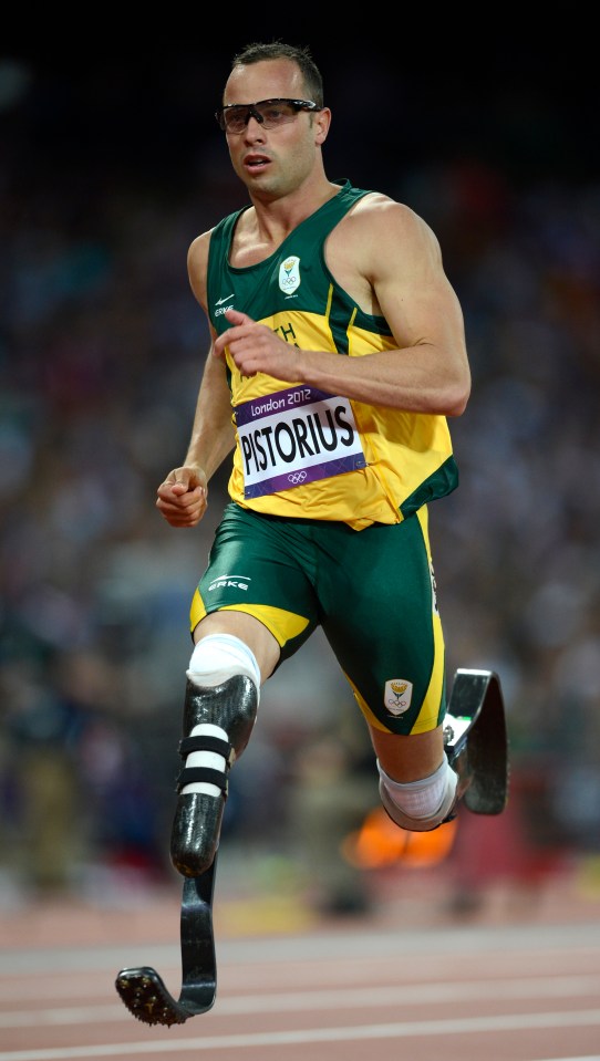 Pistorius competes in the men's 400m semi-finals during the London 2012 Olympic Games