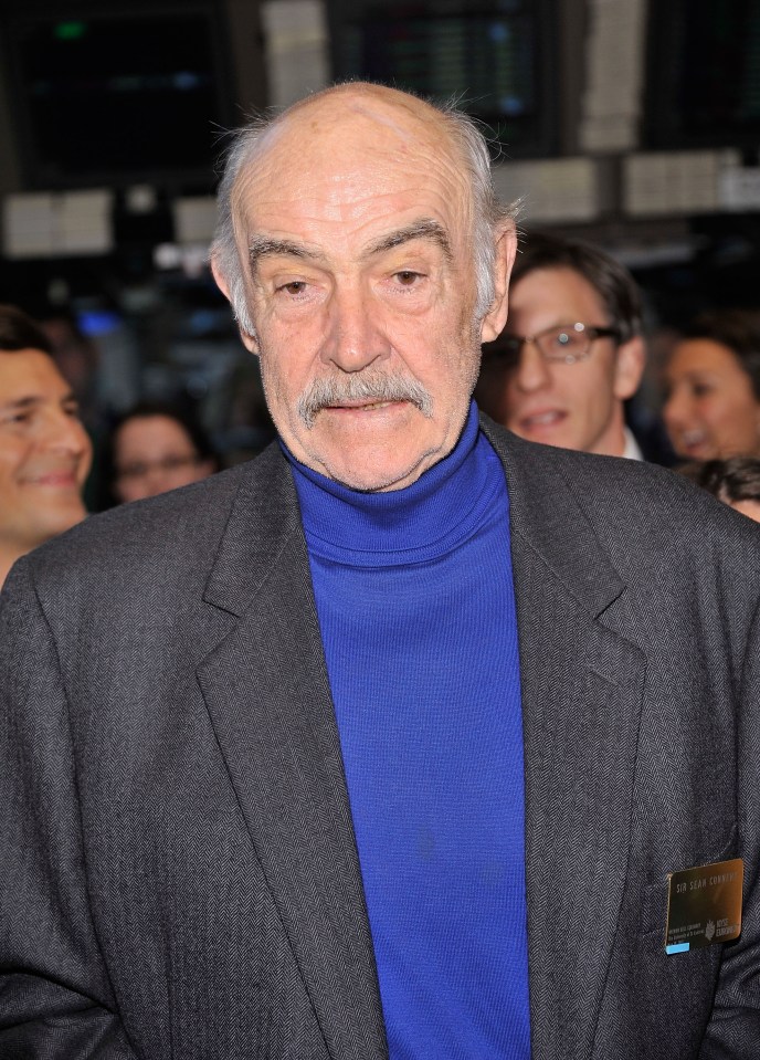 Sir Sean Connery poses for pictures after ringing the opening bell at the New York Stock Exchange in May 2012