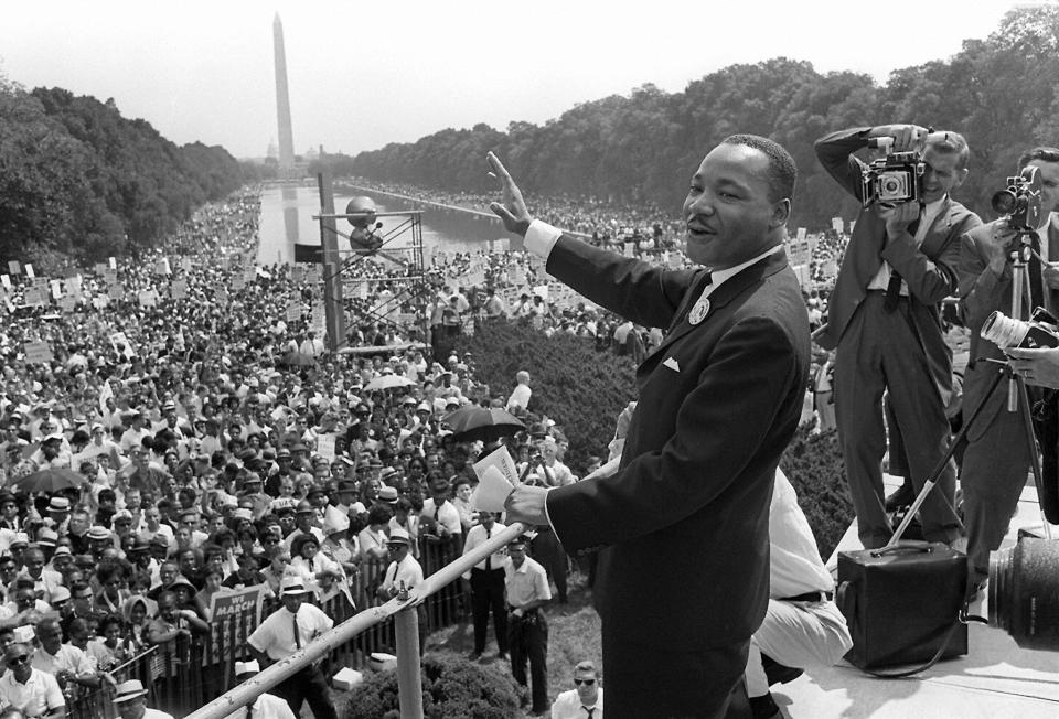 Martin Luther King delivered his famous 'I have a dream' speech in 1963