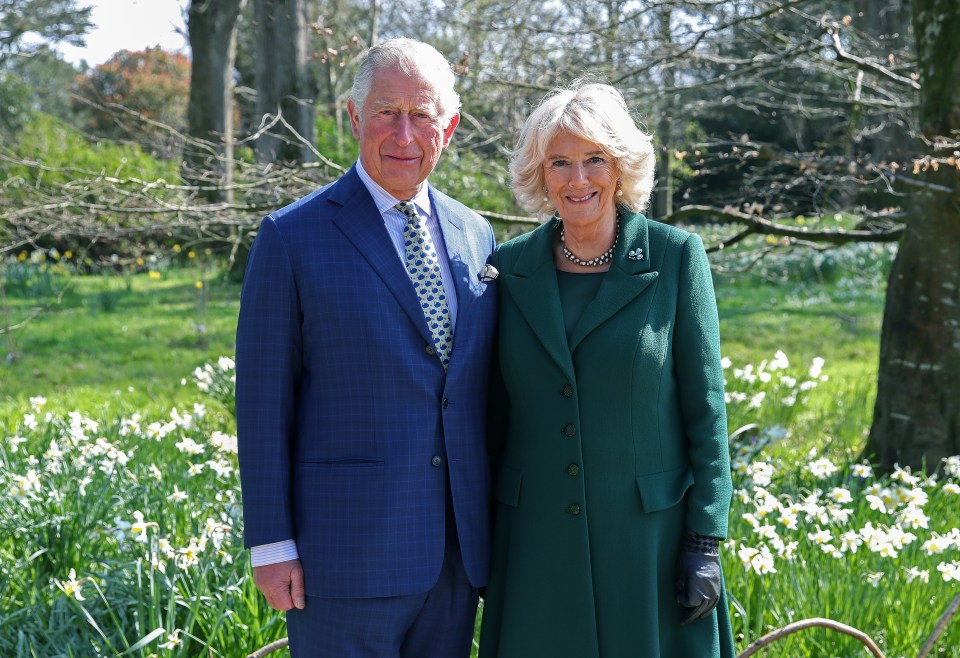 Prince Charles pictured with his new wife, the Duchess of Cornwall