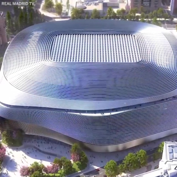 Real Madrid shared a computer-generated image of the new stadium in March