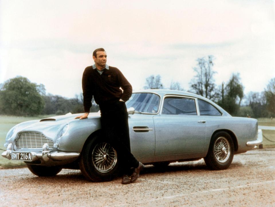 Connery in the 1964 Bond film Goldfinger