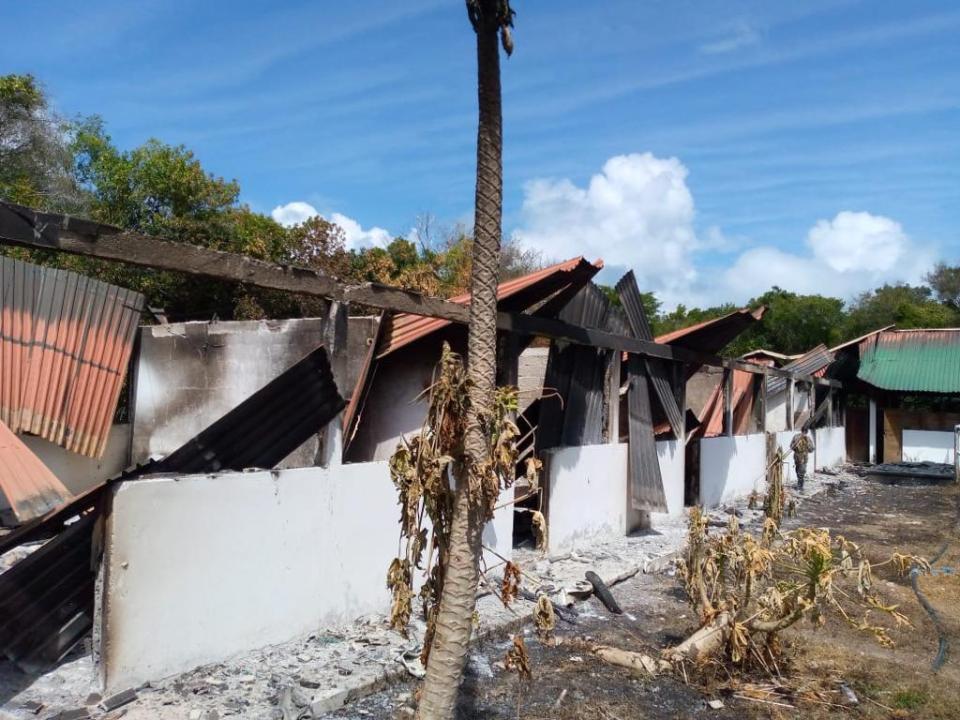 Hotels have been burned down on luxury islands