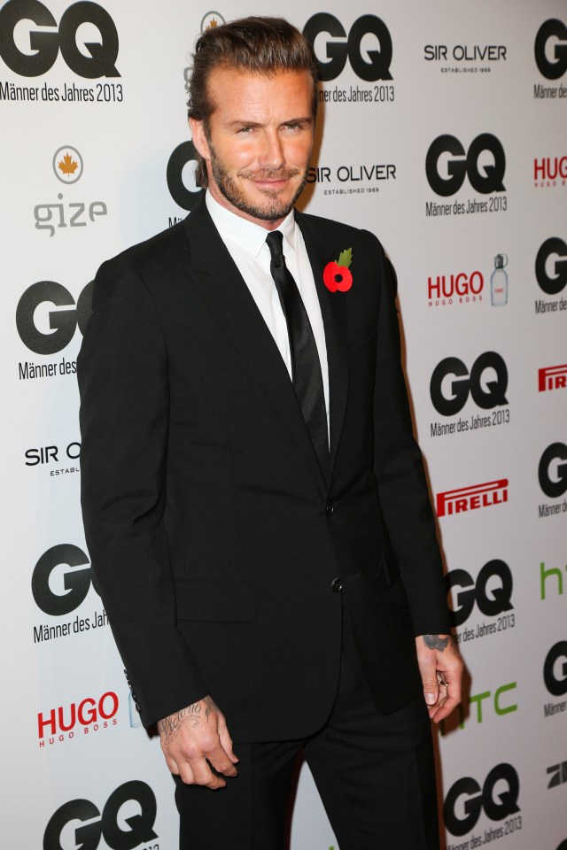 David Beckham is among the famous faces who have backed The Sun's Poppy Appeal