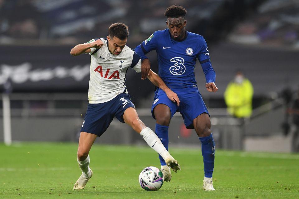 Hudson-Odoi (right) has been stepping up his fitness training as part of his battle for a starting spot