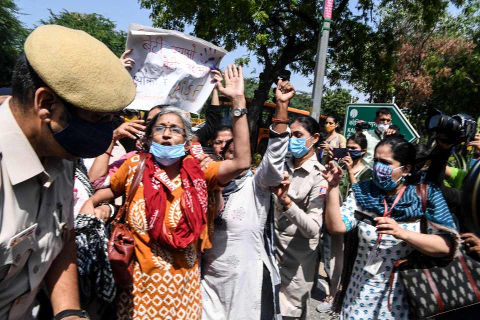 Protests erupt in New Delhi following the rape and murder of a 20-year-old woman