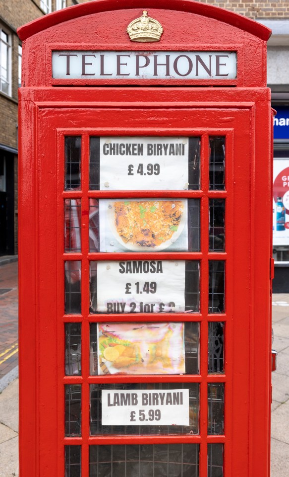 The disused kiosk serves fresh biryanis and spicy side dishes