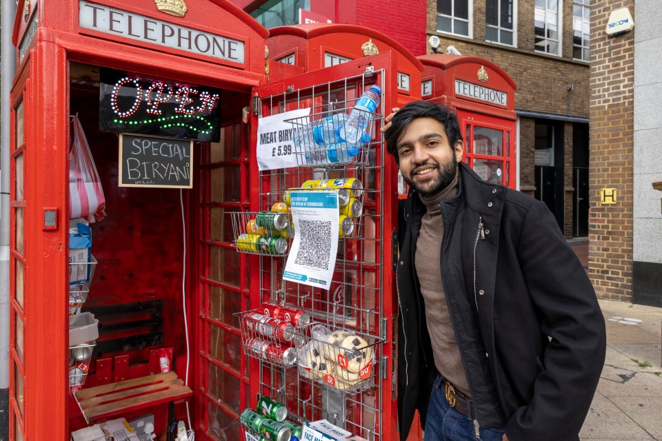 The mechanical engineer graduate is renting the boxes on Uxbridge High Street, North West London