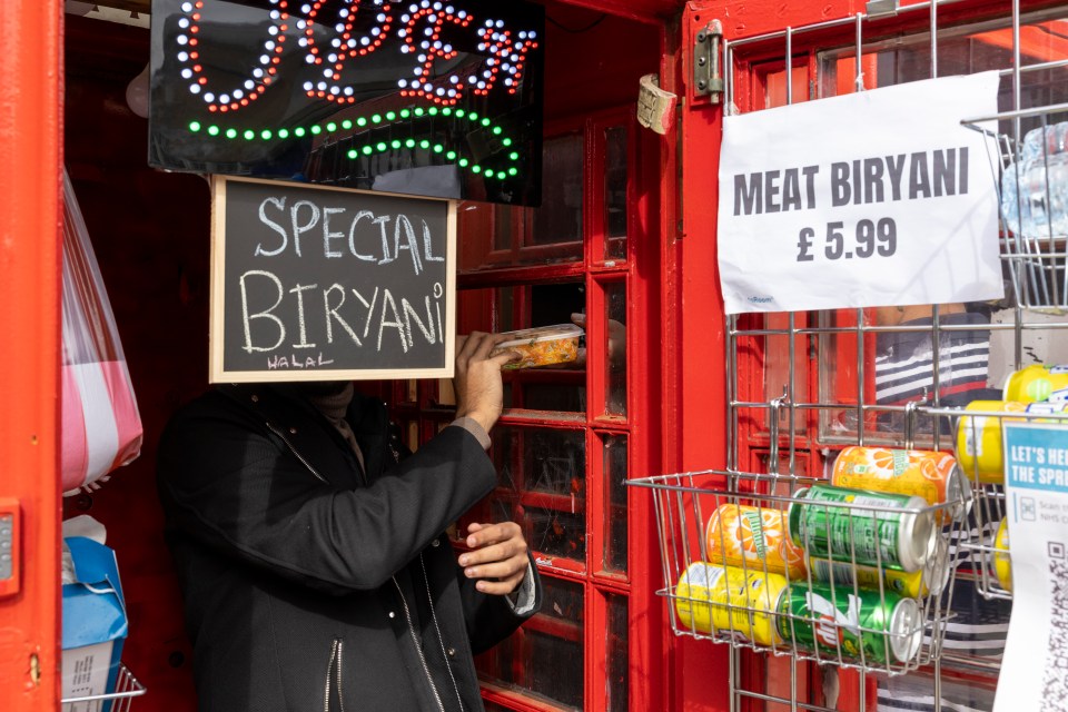 Tayyab wanted to honour the iconic British phone boxes with his new food venture