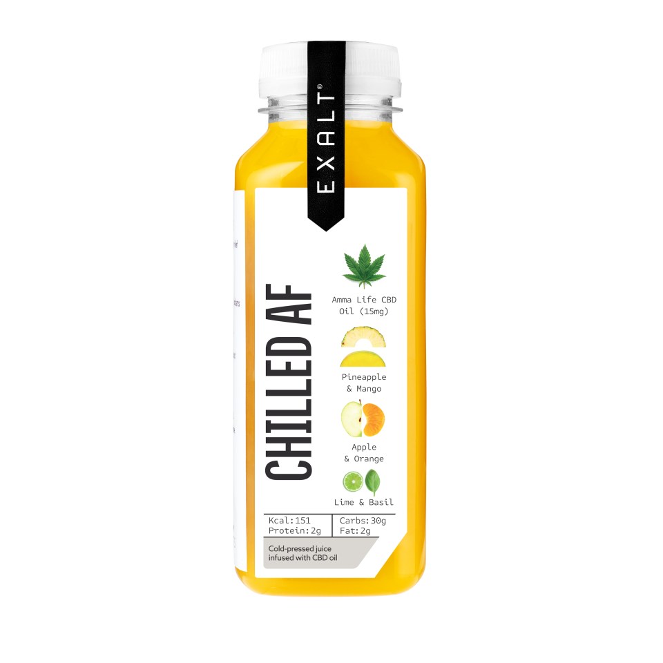 The CHILLED AF drink tastes amazing, it is infused with 15mg of Amma Life CBD oil