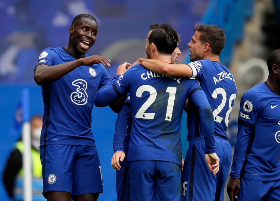 Chilwell then provided the cross for fellow defender Kurt Zouma to head home