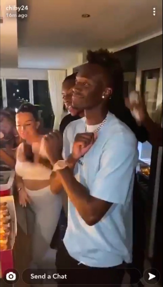 Tammy Abraham celebrated his birthday with a surprise party for about 20 guests