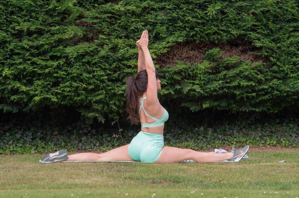 The yoga instructor has been inspiring her fans with regular workouts