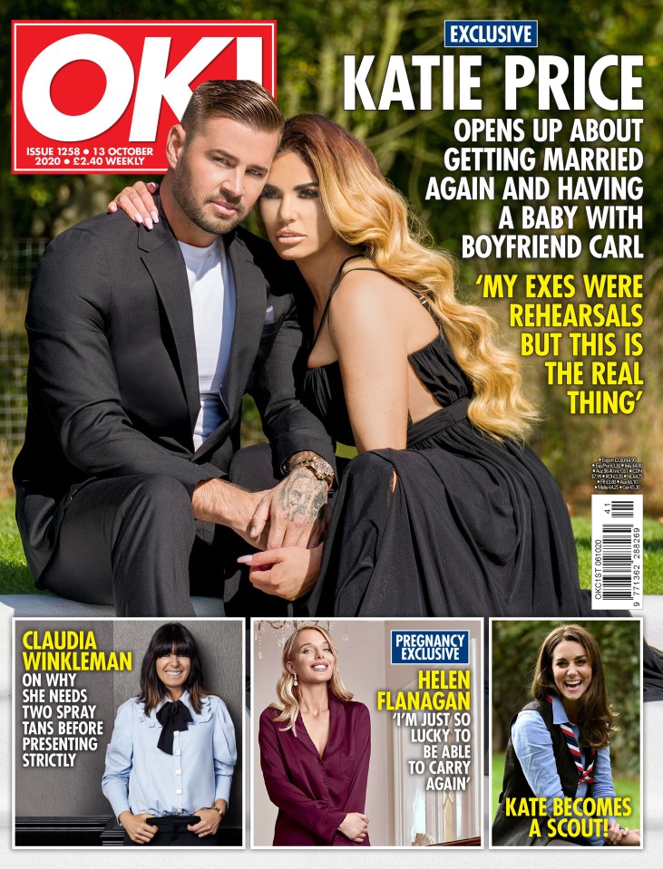 Carl and Katie on the cover of OK!