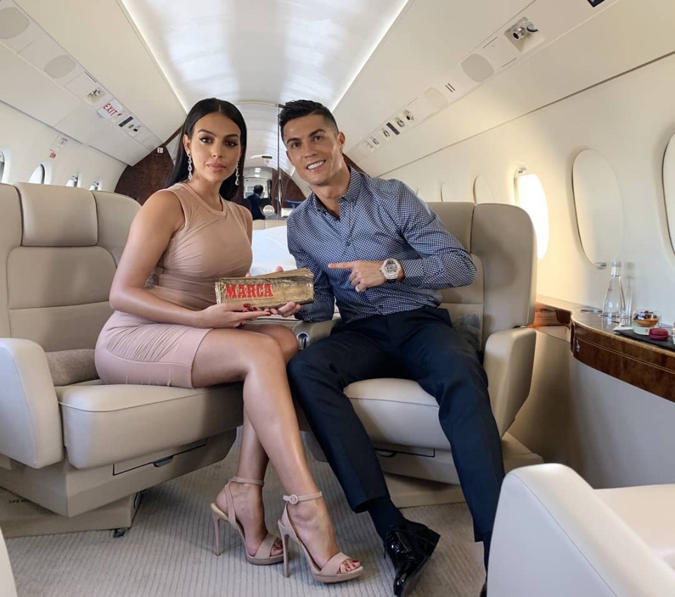 The WAG now leads a luxurious lifestyle travelling by private jet