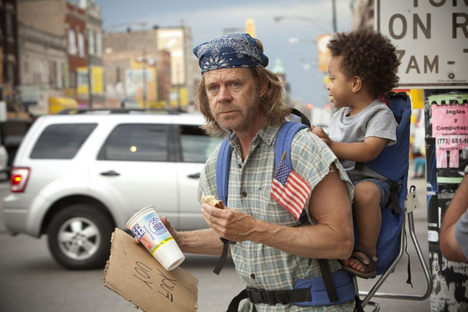  William H. Macy plays Frank Gallagher in the US version of Shameless