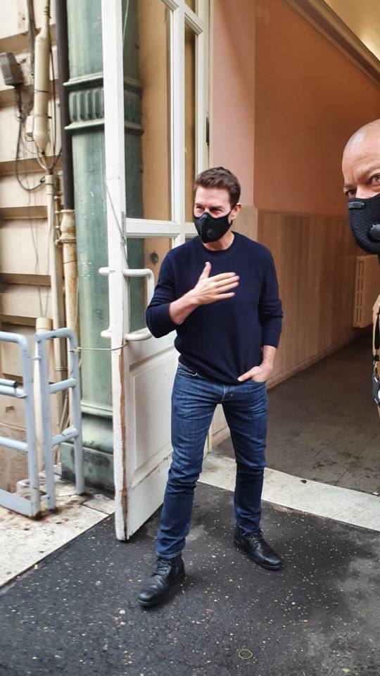 Tom Cruise was on set earlier this week filming scenes for Mission Impossible 7 at the 100-year-old Policlinico Umberto 1 hospital in Rome